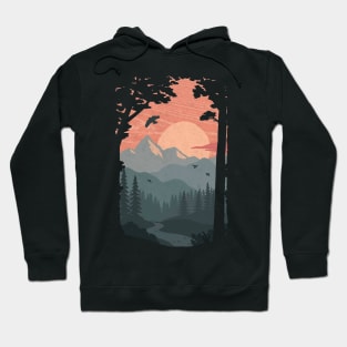 Into The Dark Woods Of The Mountain Forest - Wanderlust Hoodie